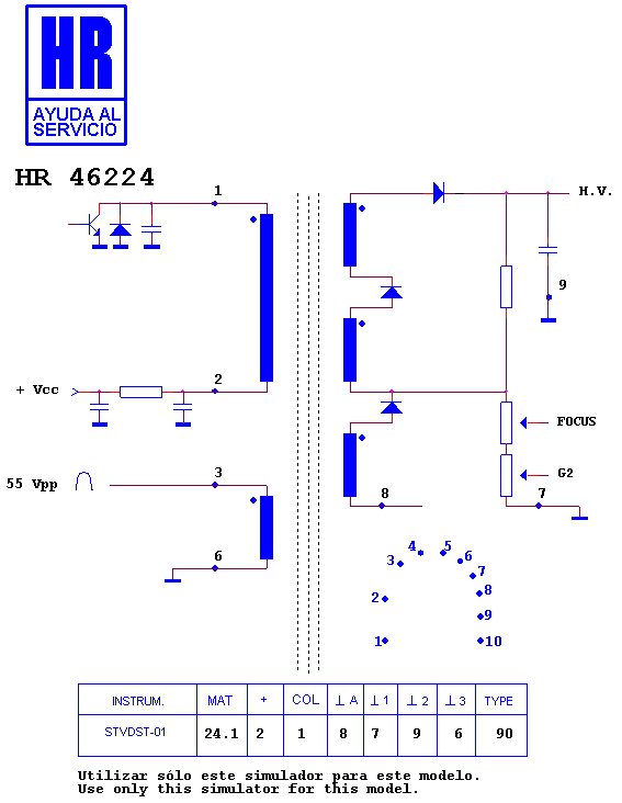 Schematic diagram for HR 46224