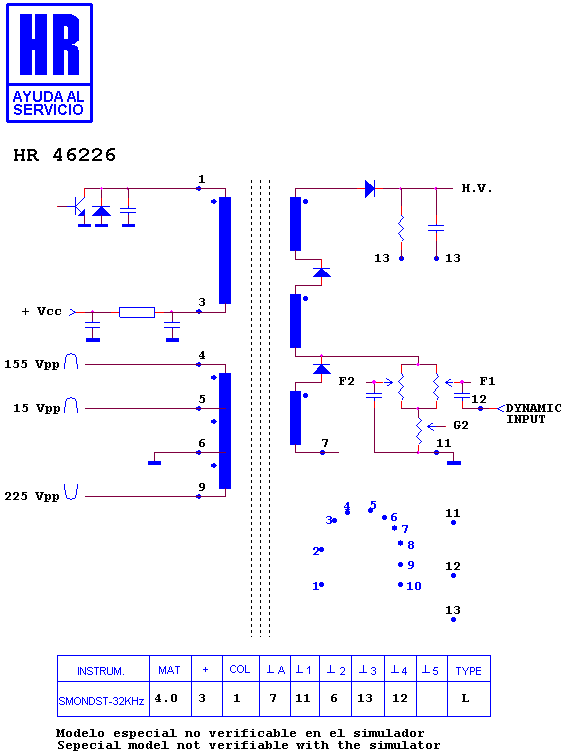 Schematic diagram for HR 46226