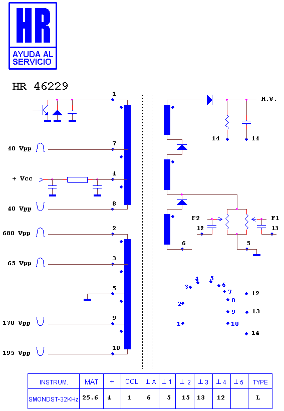 Schematic diagram for HR 46229