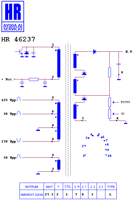 Schematic diagram for HR 46237