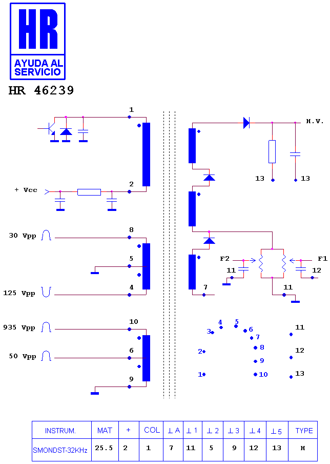 Schematic diagram for HR 46239