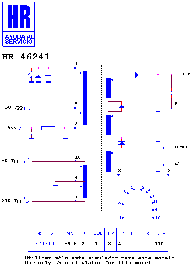 Schematic diagram for HR 46241