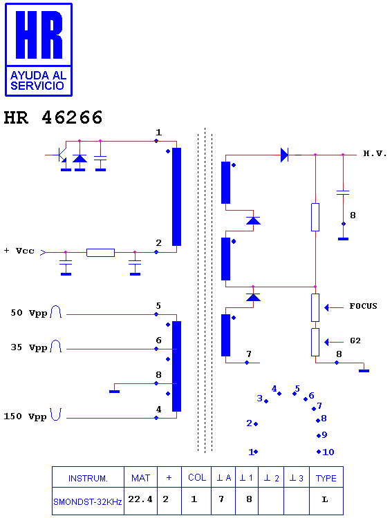Schematic diagram for HR 46266