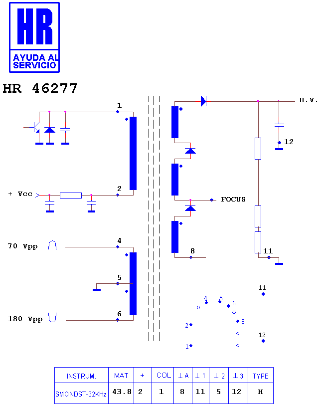 Schematic diagram for HR 46277
