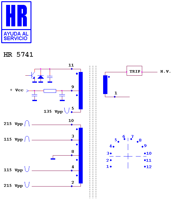 Schematic diagram for HR 5741