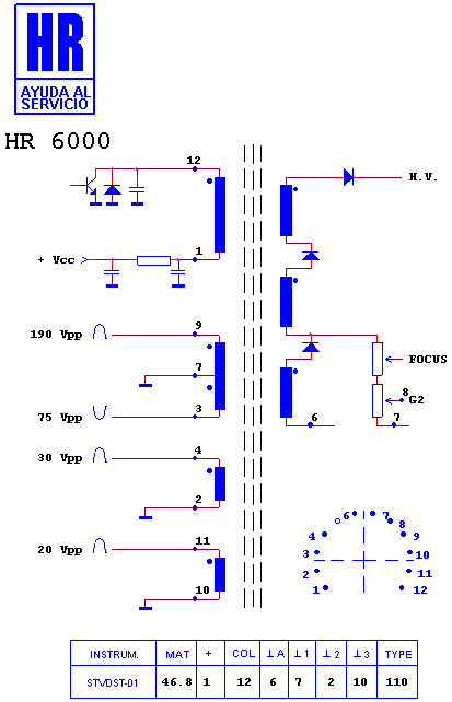 Schematic diagram for HR 6000