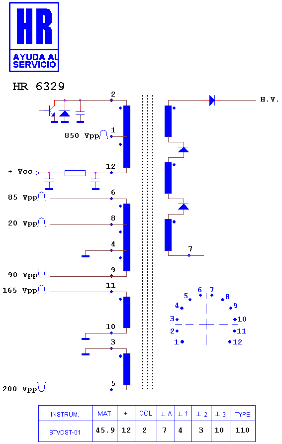Schematic diagram for HR 6329