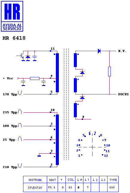 Schematic diagram for HR 6418