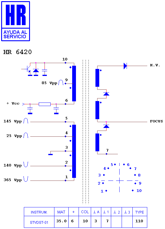 Schematic diagram for HR 6420