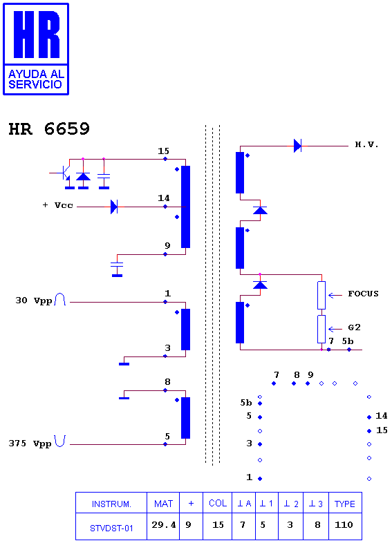 Schematic diagram for HR 6659