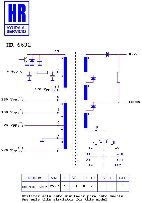 Schematic diagram for HR 6692