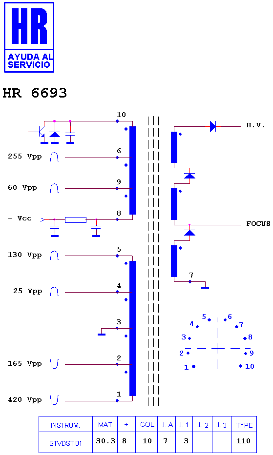 Schematic diagram for HR 6693