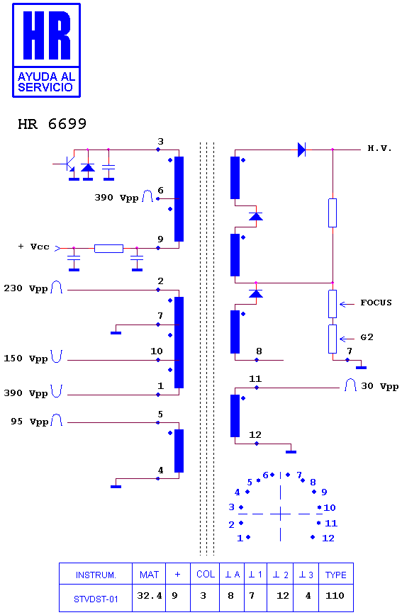 Schematic diagram for HR 6699
