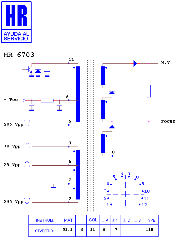 Schematic diagram for HR 6703