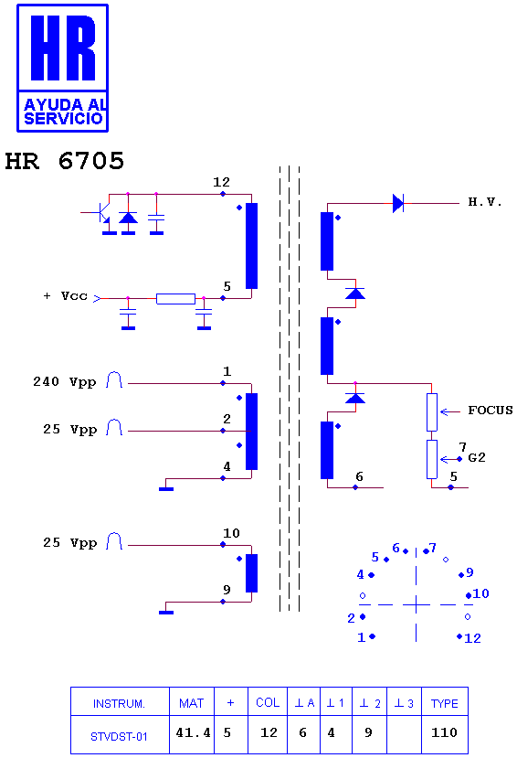 Schematic diagram for HR 6705