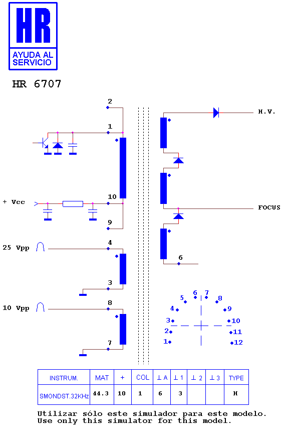 Schematic diagram for HR 6707
