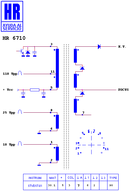 Schematic diagram for HR 6710