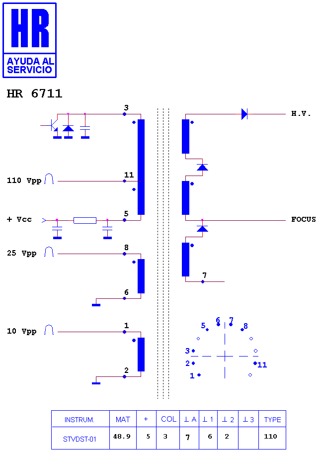 Schematic diagram for HR 6711