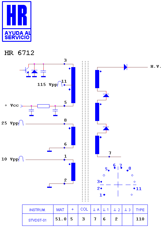 Schematic diagram for HR 6712