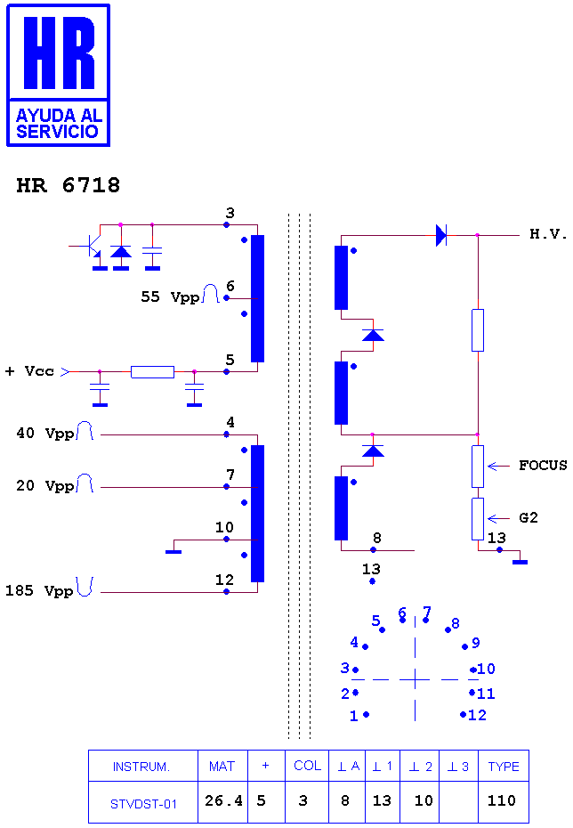 Schematic diagram for HR 6718