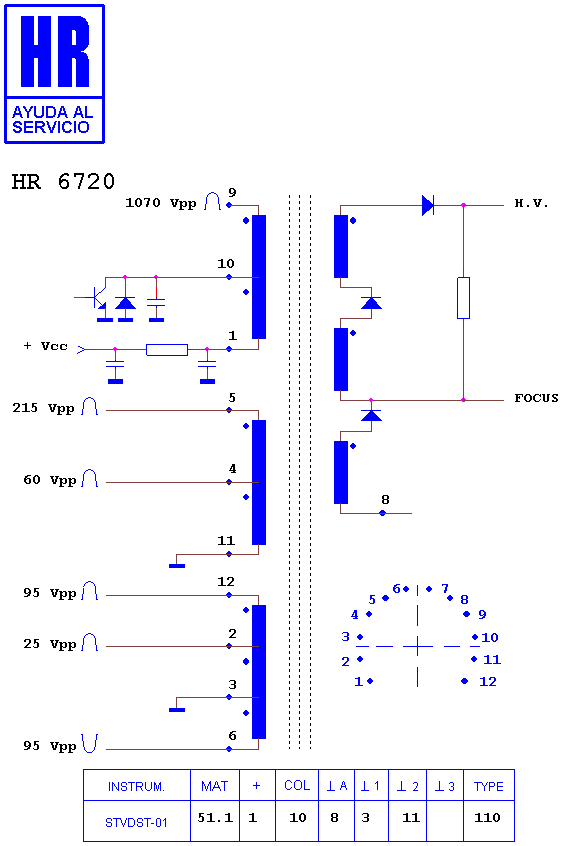 Schematic diagram for HR 6720