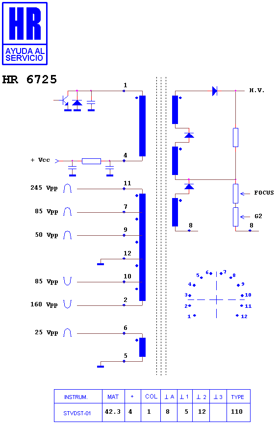 Schematic diagram for HR 6725