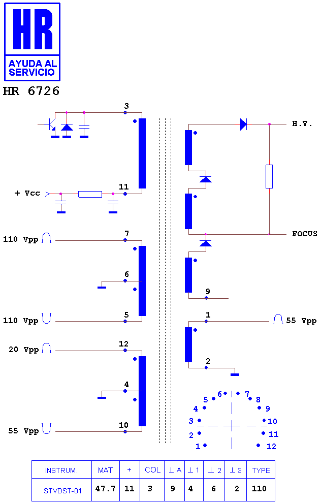 Schematic diagram for HR 6726