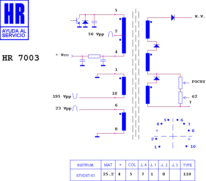 Schematic diagram for HR 7003