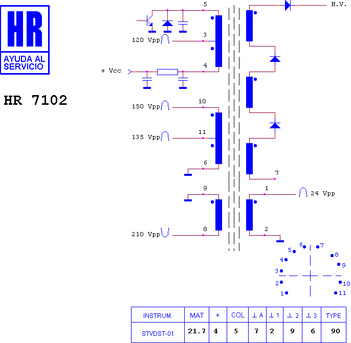 Schematic diagram for HR 7102