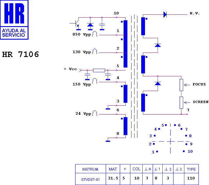 Schematic diagram for HR 7106