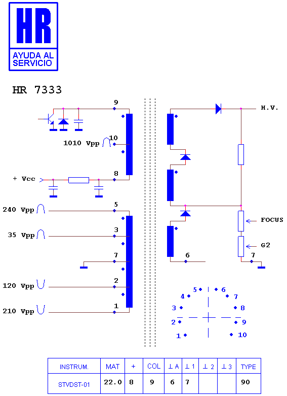 Schematic diagram for HR 7333