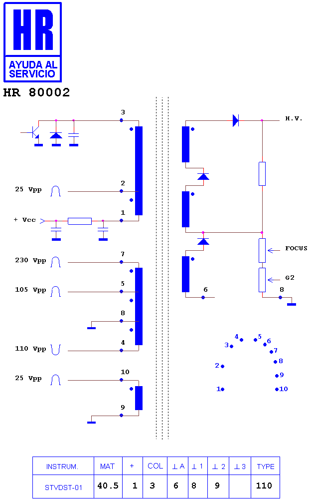 Schematic diagram for HR 80002