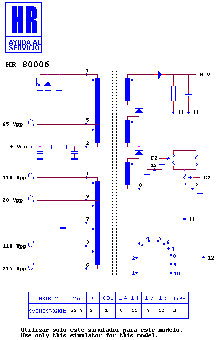Schematic diagram for HR 80006