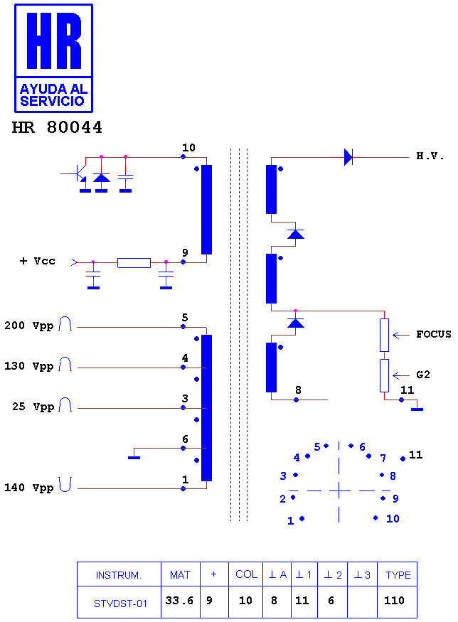Schematic diagram for HR 80044