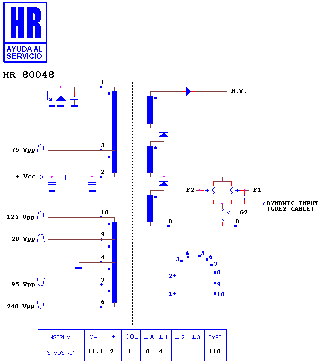 Schematic diagram for HR 80048