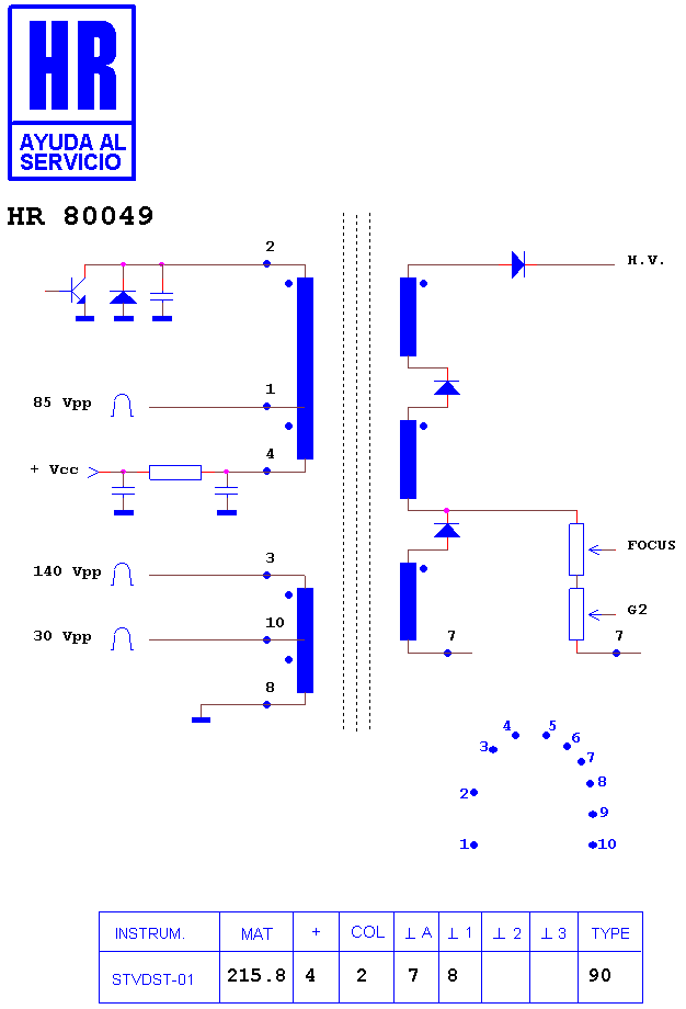 Schematic diagram for HR 80049
