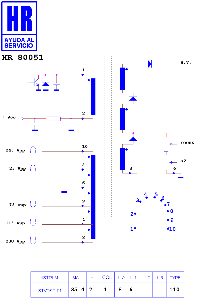 Schematic diagram for HR 80051