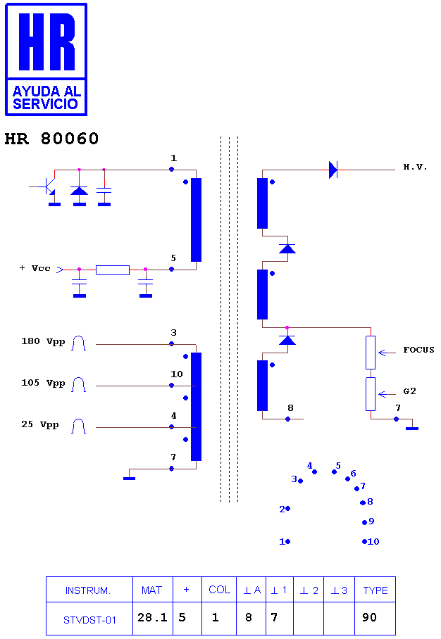 Schematic diagram for HR 80060