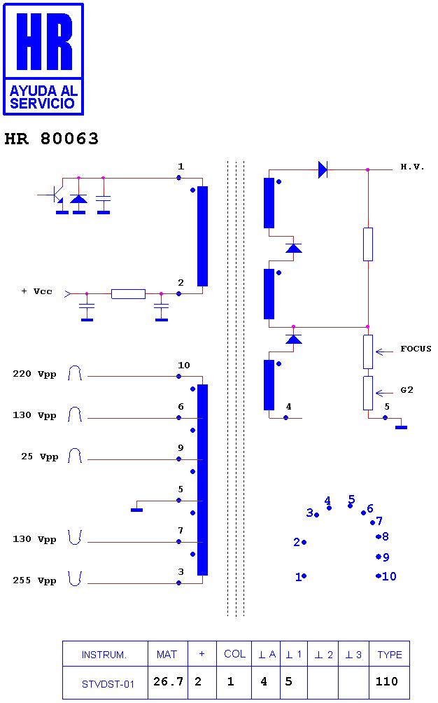 Schematic diagram for HR 80063