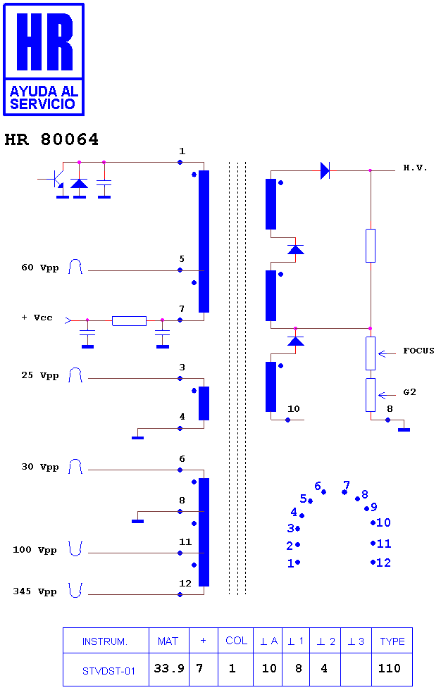 Schematic diagram for HR 80064