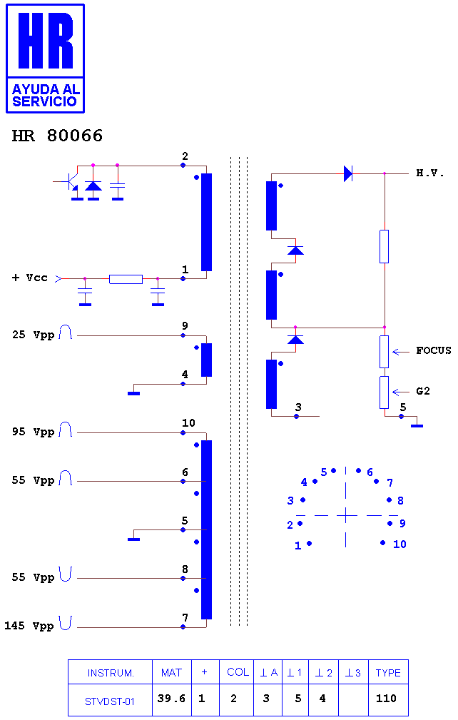 Schematic diagram for HR 80066
