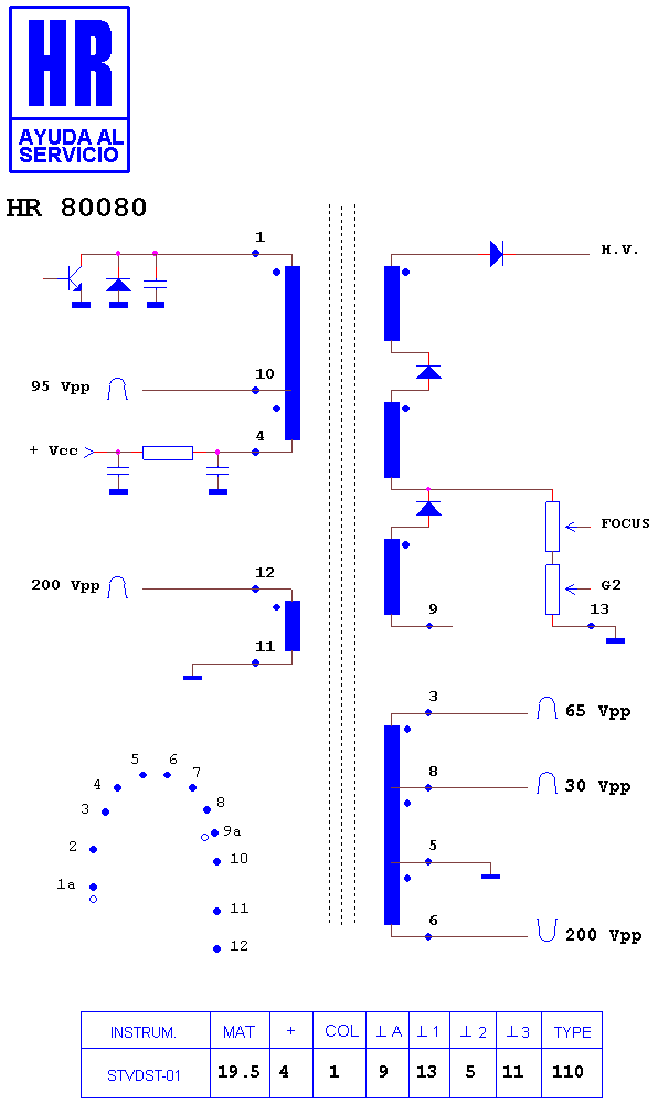 Schematic diagram for HR 80080
