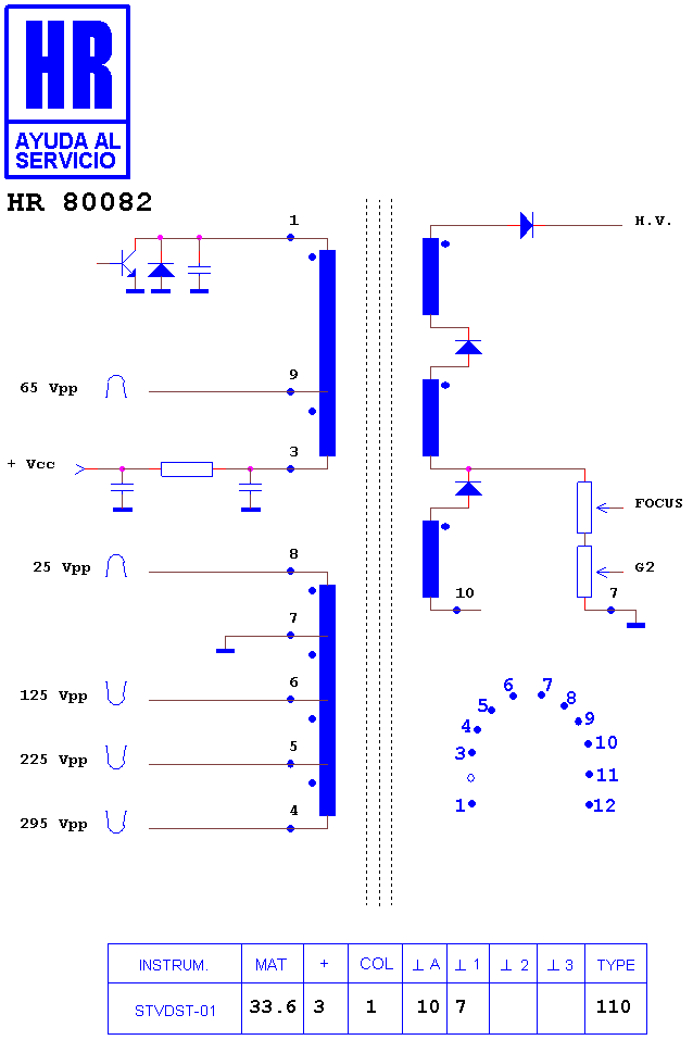 Schematic diagram for HR 80082