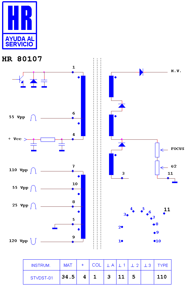 Schematic diagram for HR 80107