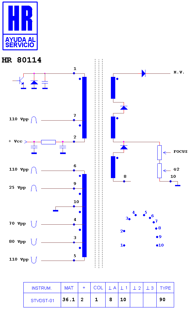 Schematic diagram for HR 80114