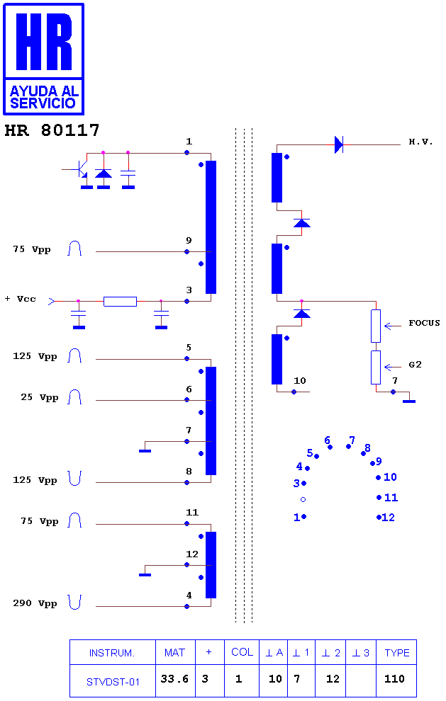 Schematic diagram for HR 80117