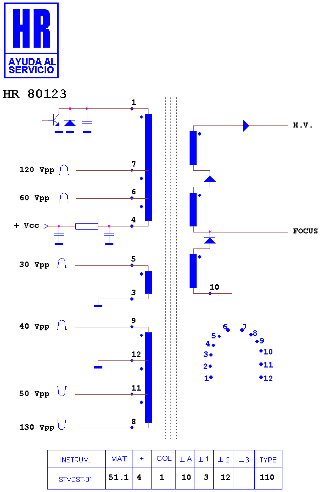 Schematic diagram for HR 80123