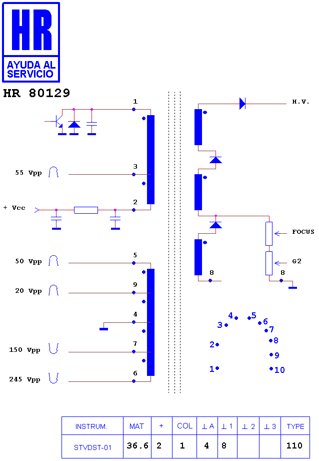 Schematic diagram for HR 80129