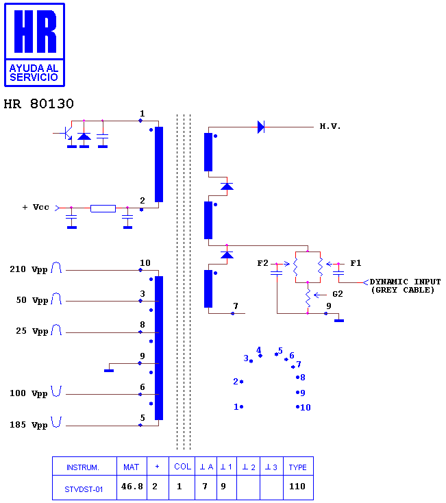 Schematic diagram for HR 80130