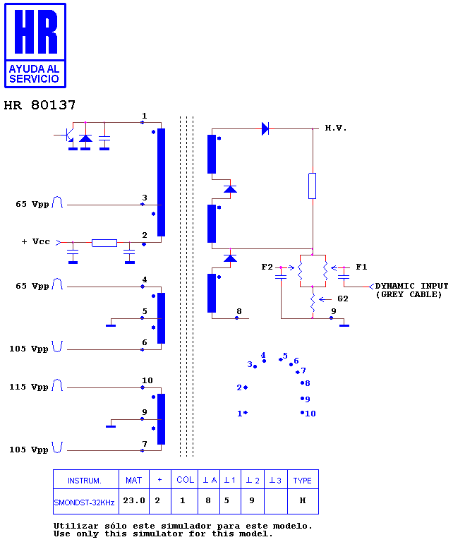 Schematic diagram for HR 80137